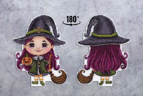 Очаровательная ведьмочка, набор для вышивания