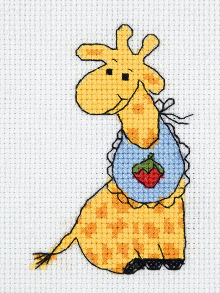Маленький жираф, набор для вышивания