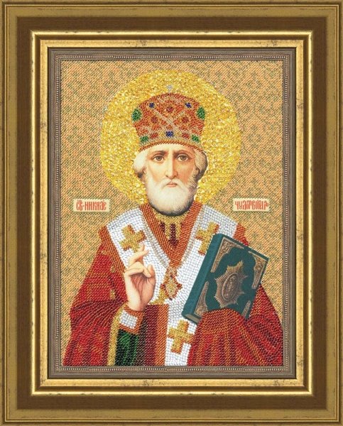 Образ "Святой Николай Чудотворец", набор для вышивки