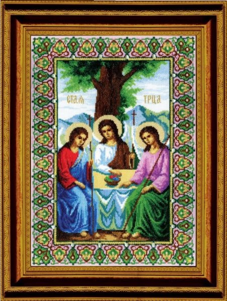 Икона Пресвятой Троицы, набор для вышивания