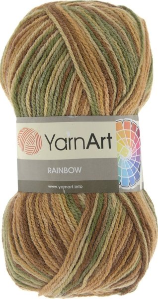 Пряжа YarnArt Rainbow, 20% шерсть, 80% акрил, 100гр/310м