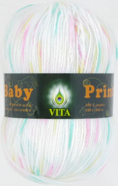 Пряжа поштучно Vita Baby Print, 100% акрил