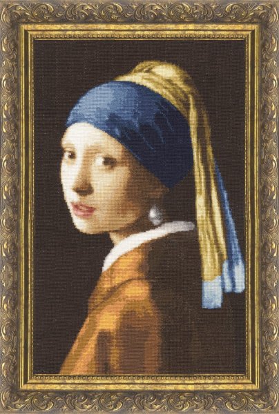 Девушка с жемчужной сережкой, набор для вышивания