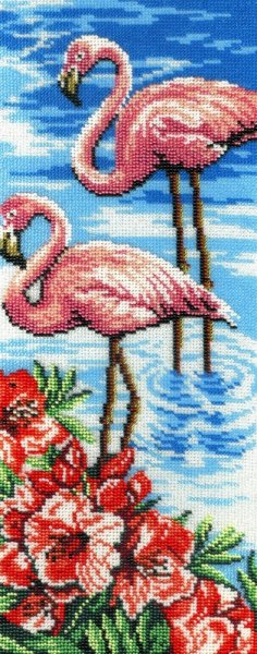 Фламинго, набор для вышивки бисером