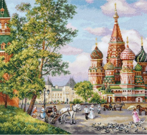 Храм Василия Блаженного, набор для вышивания