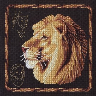 Лев, набор для вышивания