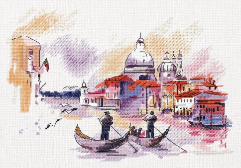 Путешествие по Венеции, набор для вышивания