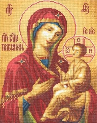 Тихвинская икона Божией Матери, набор для вышивания