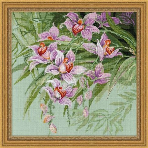 Тропические орхидеи, набор для вышивания