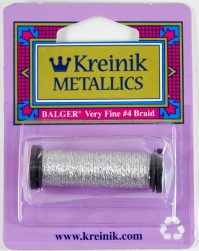 Металлизированная нить Kreinik, цвет платиновый