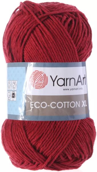 Пряжа YarnArt Eco Cotton XL, 85% хлопок, 15% полиэстер, 200гр/220м