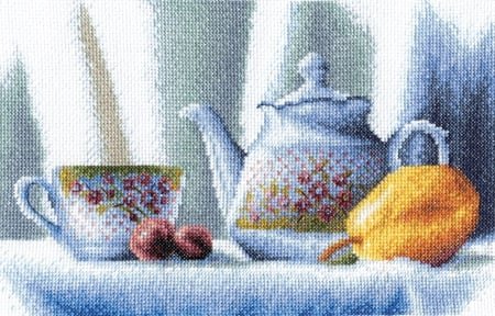Чайник в цветочек Набор для вышивки
