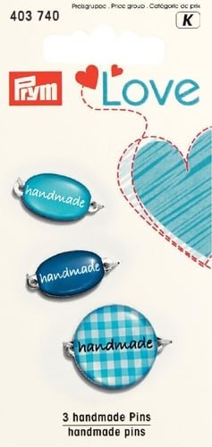 Эмблемы Handmade синие, лимитированная серия Prym Love