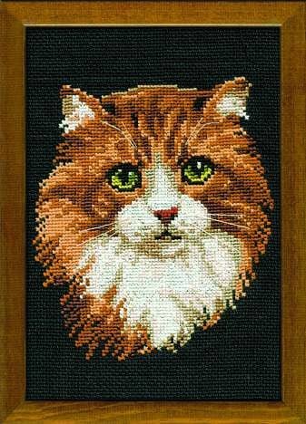 Рыжий кот, набор для вышивания