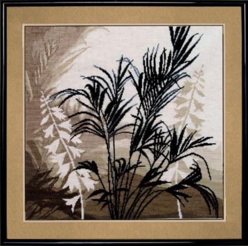 Триптих Пальмовые листья, набор для вышивания