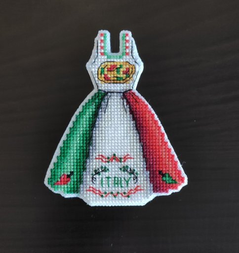 Платье-Италия, схема для вышивания