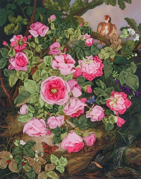 Розы королевы Виктории, набор для вышивания