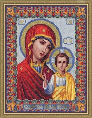 Казанская икона Богородицы, набор для вышивания