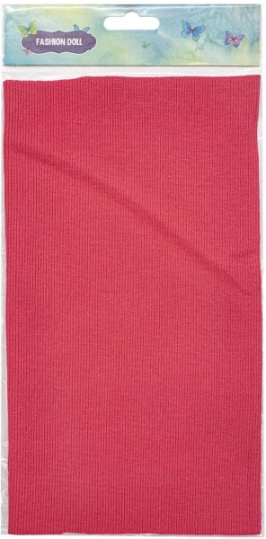 Ткань декоративная, кашкорсе с лайкрой 30/1, ярко-розовый