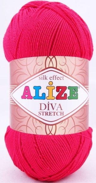 Пряжа Alize Diva Stretch, 92% микрофибра, 8% эластик, 100гр/400м
