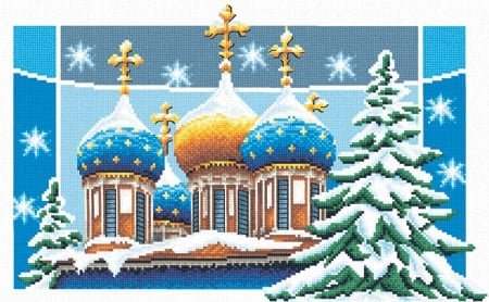 Рождественские купола, набор для вышивания