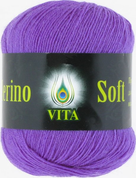 Пряжа Vita Merino Soft, 100% мериносовая шерсть