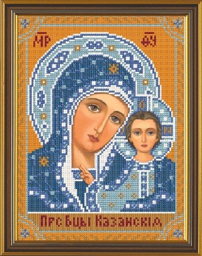 Богородица Казанская, набор для вышивки бисером