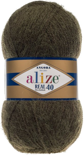 Пряжа Alize Angora Real 40, 40% шерсть, 60% акрил, 100гр/480м