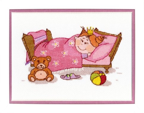 Маленькая принцесса Crystal Art, набор для вышивания