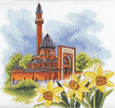Мемориальная мечеть в Москве, набор для вышивания
