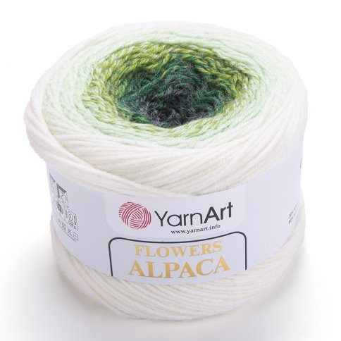 Пряжа YarnArt Flowers Alpaca, 20% альпака, 80% акрил, 250гр/940м