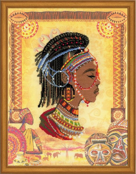 Африканская принцесса, набор для вышивания