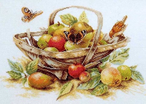 Летние фрукты, набор для вышивания