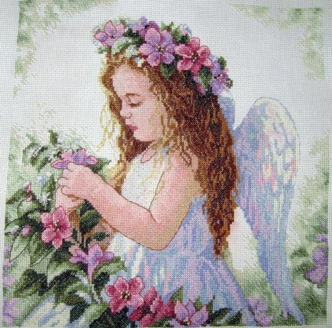 Цветочный ангел, набор для вышивания
