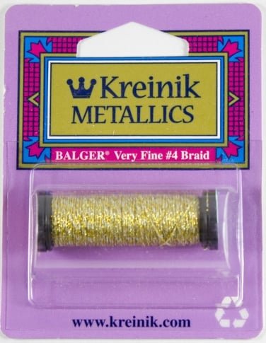 Металлизированная нить Kreinik, цвет топаз