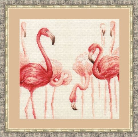 Фламинго - 2, набор для вышивания