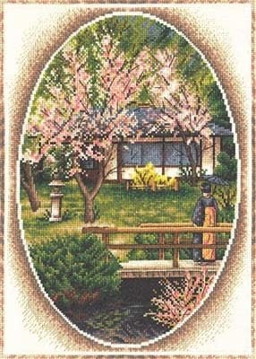 Японский садик , набор для вышивания