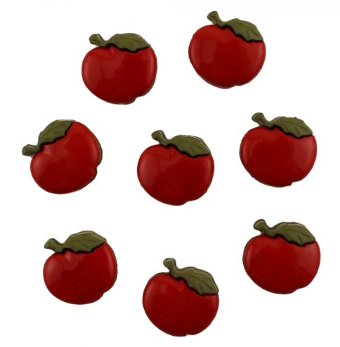 Набор пуговиц "Яблоки" 