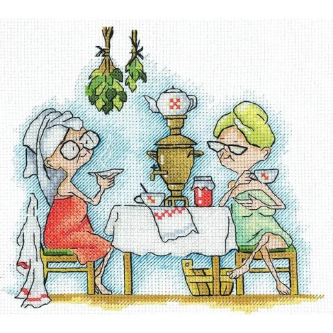 Бабушки в баньке, набор для вышивания