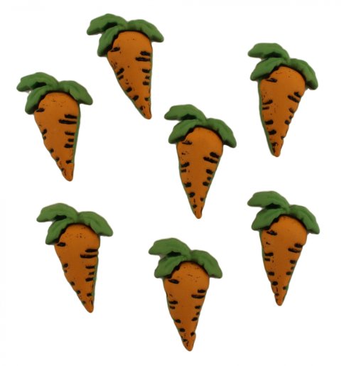 Набор пуговиц "Морковь" 