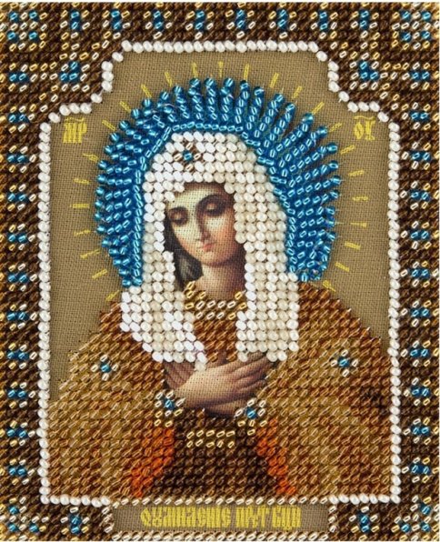 Икона Божией Матери Умиление Серафимо-Дивеевская, набор для вышивки 