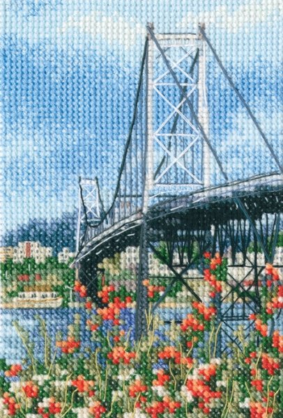 Висячий мост Эрсилью Луш, набор для вышивания