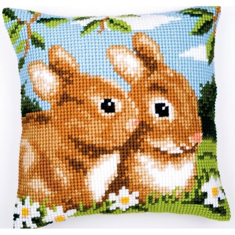 Кролики подушки, набор для вышивания