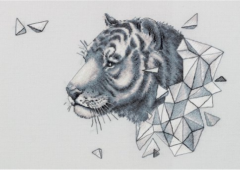 Геометрия. Тигр, набор для вышивания