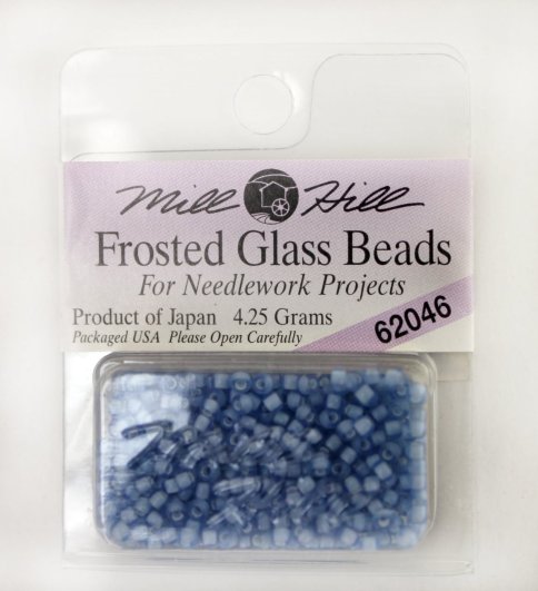 Бисер Frosted Glass Beads, цвет 62046