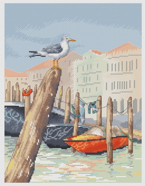 Венеция, схема для вышивки