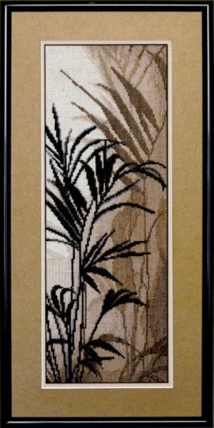 Триптих Пальмовые листья 3, набор для вышивания