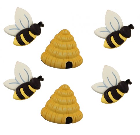 Набор пуговиц "Пчелки"