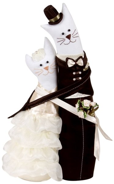 Набор для шитья игрушки "Коты-обнимашки свадебные"