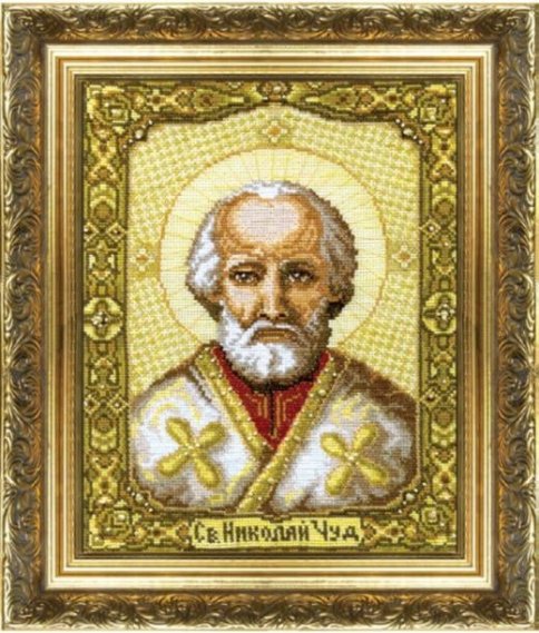 Икона Святителя Николая Чудотворца, набор для вышивания